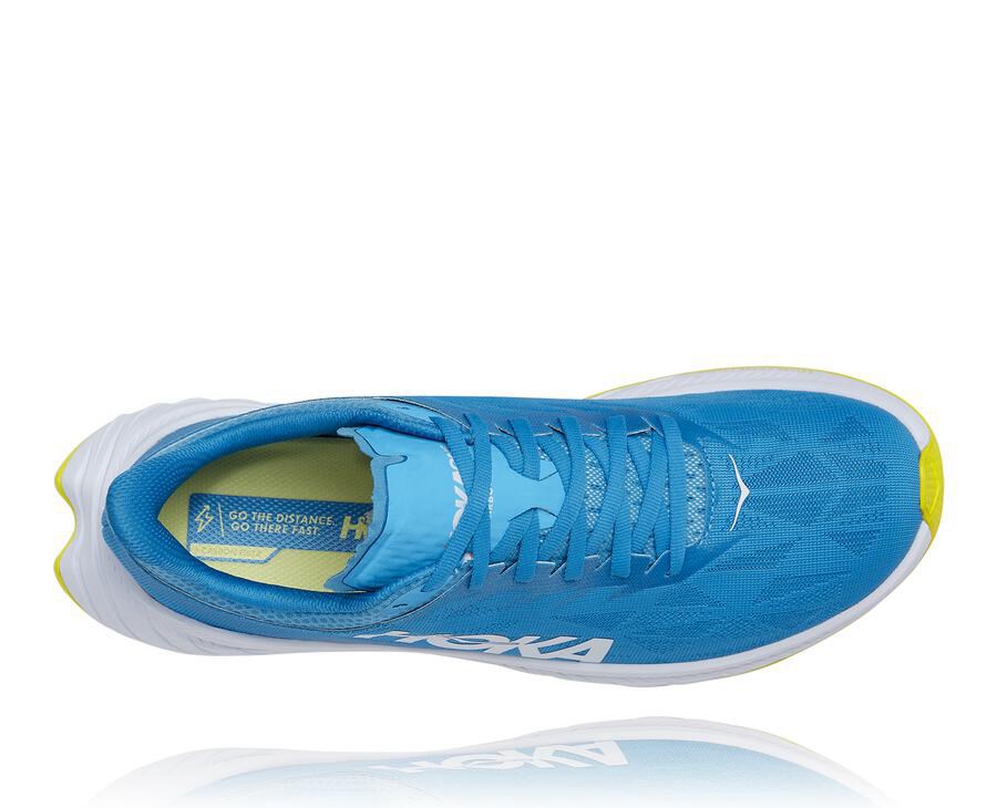 Hoka One One Løbesko Herre - Carbon X 2 - Blå/Hvide - 108726WXK